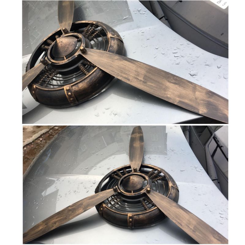 Reloj De Pared De Hélice De Avión Vintage Decoraciones De Adorno De Dormitorio Antiguo Colgante De Metal