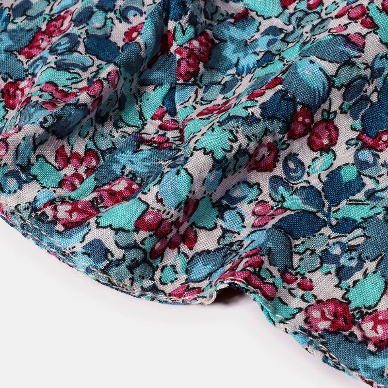 Máscara Floral De Algodón Multicolor Máscara Facial Con Estampado Vintage