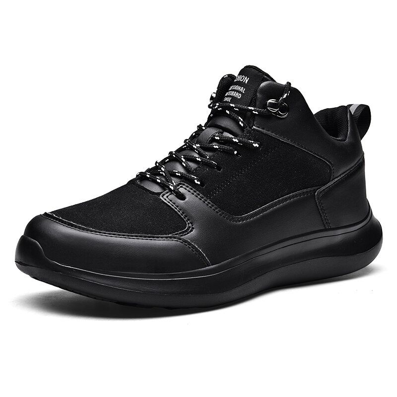 Hombres De Gamuza Sintética Que Empalman Cómodos Zapatos De Suela Suave Usable Zapatillas De Deporte Casuales