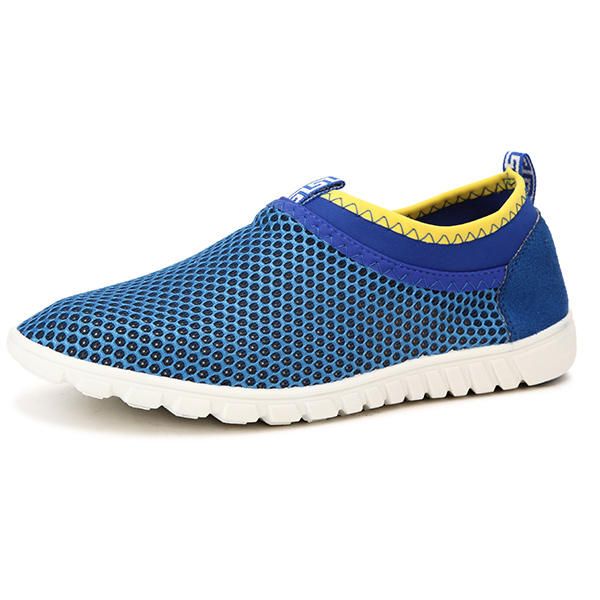 Hombres Zapatos Deportivos Casuales Pisos Cómodo Malla Transpirable Ahueca Hacia Fuera Los Zapatos Deportivos