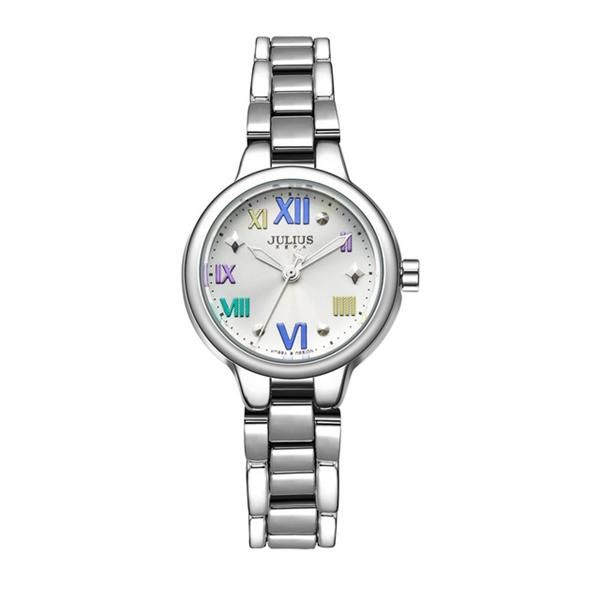 Julius 919 Estuche De Aleación Simple Reloj De Pulsera De Cuarzo Para Estudiantes De Moda Para Niñas