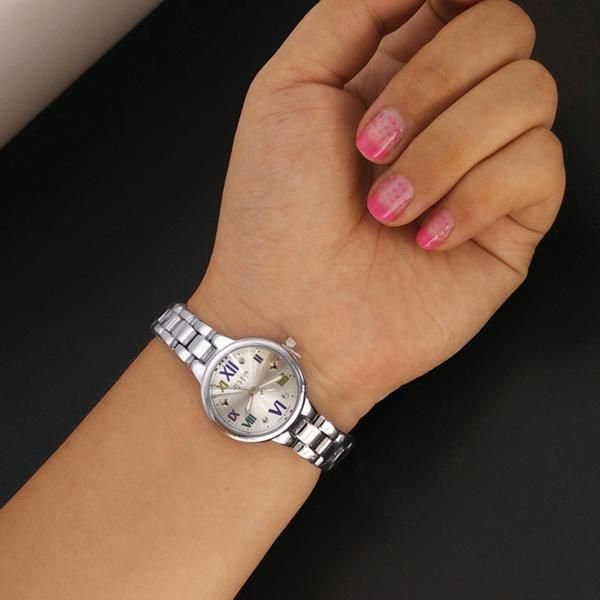 Julius 919 Estuche De Aleación Simple Reloj De Pulsera De Cuarzo Para Estudiantes De Moda Para Niñas