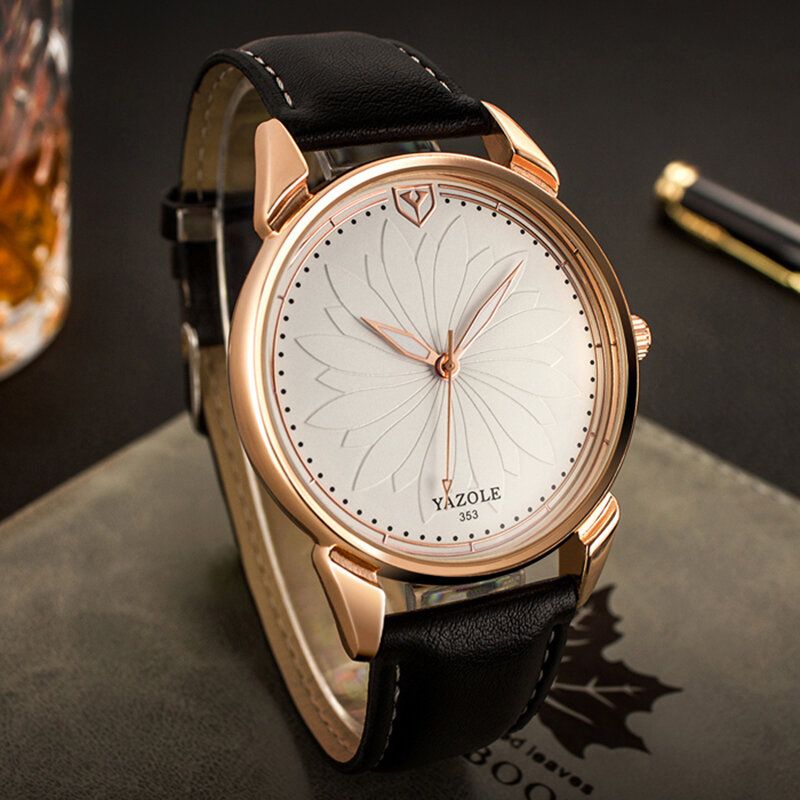 Yazole 353 Reloj De Pulsera Para Hombre De Estilo Empresarial Relojes De Cuarzo De Mano Luminosa