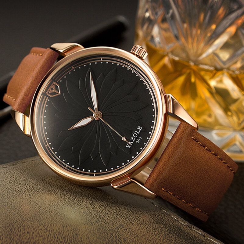 Yazole 353 Reloj De Pulsera Para Hombre De Estilo Empresarial Relojes De Cuarzo De Mano Luminosa