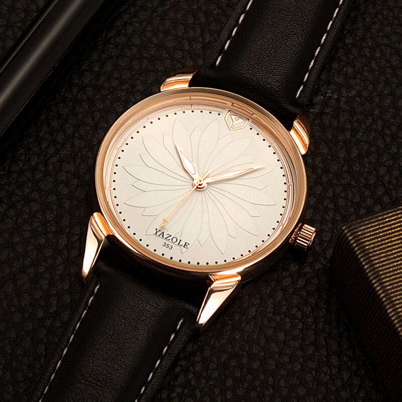 Yazole 353 Reloj De Pulsera Para Hombre De Estilo Empresarial Relojes De Cuarzo De Mano Luminosa